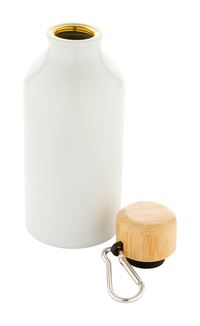 BORRACCIA ALLUMINIO DA 400 ML CON TAPPO BAMBOO